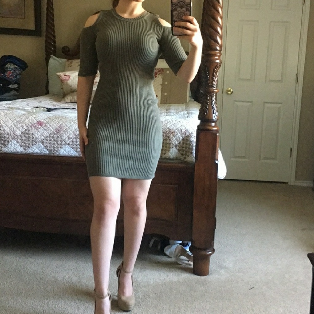 Olive Green Dress